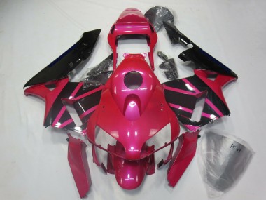 Wholesale 2003-2004 Honda CBR600RR Motorcycle Fairings - Pink Glossy Black