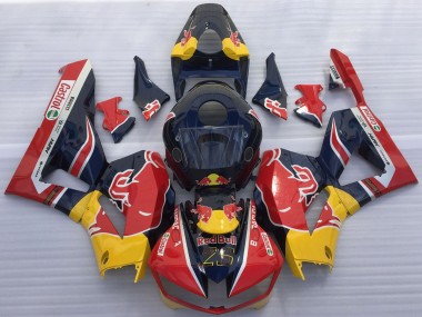 Wholesale 2013-2023 Honda CBR600RR Motorcycle Fairings - Dark Blue Yellow Red Bull