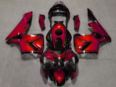 Wholesale 2003-2004 Honda CBR600RR Motorcycle Fairings - Red Glossy Black