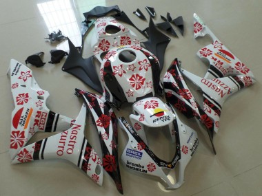 Wholesale 2007-2008 Honda CBR600RR Motorcycle Fairings - White Red Black Nastro Azzurro