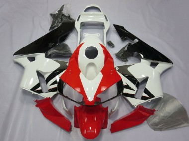 Wholesale 2003-2004 Honda CBR600RR Motorcycle Fairing - White Red Glossy Black