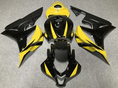 Wholesale 2007-2008 Honda CBR600RR Motorcycle Fairings - Yellow Glossy Black Matte Black
