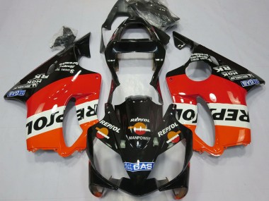 Wholesale 2001-2003 Honda CBR600 F4i Motorcycle Fairings - Orange White Red Glossy Black Repsol