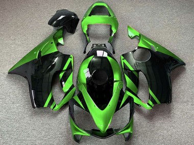 Wholesale 2001-2003 Honda CBR600 F4i Motorcycle Fairings - Green Glossy Black