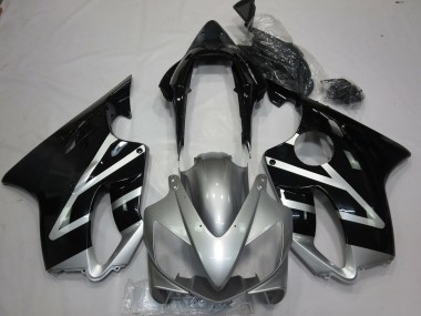 Wholesale 2004-2007 Honda CBR600 F4i Motorcycle Fairings - Silver Glossy Black