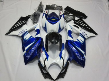 Wholesale 2007-2008 Suzuki GSXR 1000 Motorcycle Fairings - White Blue Black Corona Alstare