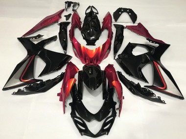 Wholesale 2009-2016 Suzuki GSXR 1000 Motorcycle Fairing - Glossy Black Red