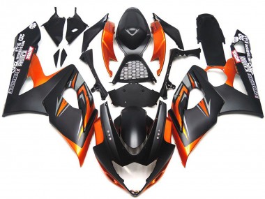 Wholesale 2005-2006 Suzuki GSXR 1000 Motorcycle Fairings - Orange Black