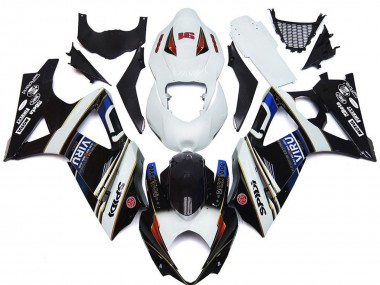 Wholesale 2007-2008 Suzuki GSXR 1000 Motorcycle Fairings - White Blue Red Black Viru