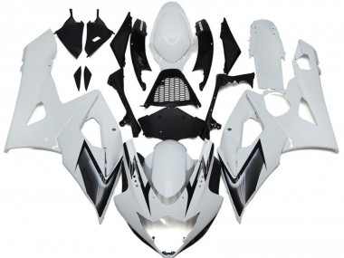 Wholesale 2005-2006 Suzuki GSXR 1000 Motorcycle Fairings - Glossy White Silver Black