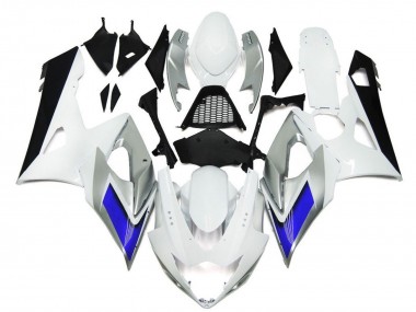 Wholesale 2005-2006 Suzuki GSXR 1000 Motorcycle Fairings - Glossy White Silver Blue