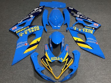 Wholesale 2005-2006 Suzuki GSXR 1000 Motorcycle Fairings - Blue Yellow Black Rizla