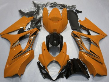 Wholesale 2007-2008 Suzuki GSXR 1000 Motorcycle Fairings - Orange Glossy Black OEM Style