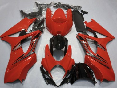 Wholesale 2007-2008 Suzuki GSXR 1000 Motorcycle Fairings - Red Glossy Black OEM Style
