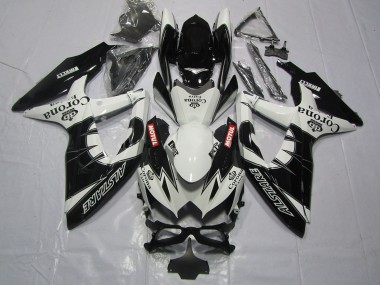 Wholesale 2008-2010 Suzuki GSXR 600 / GSXR 750 Motorcycle Fairing - White Black Alstare Corona Motul