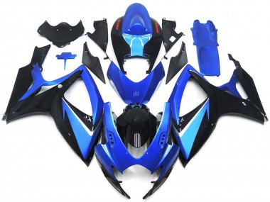 Wholesale 2006-2007 Suzuki GSXR 600 / GSXR 750 Motorcycle Fairings - Blue Black Red Stripe