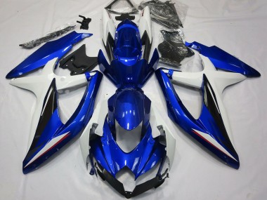 Wholesale 2008-2010 Suzuki GSXR 600 / GSXR 750 Motorcycle Fairings - White Blue Black