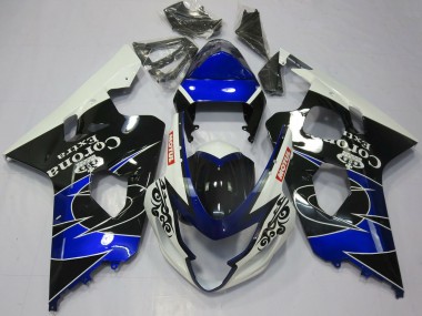 Wholesale 2004-2005 Suzuki GSXR 600 / GSXR 750 Motorcycle Fairings - White Blue Black Corona Motul