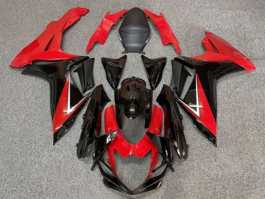 Wholesale 2011-2024 Suzuki GSXR 600 / GSXR 750 Abs Motorcycle Fairing - Red Glossy Black