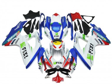 Wholesale 2008-2010 Suzuki GSXR 600 / GSXR 750 Motorcycle Fairings - White Blue Green Yellow Red Fixi