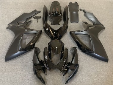 Wholesale 2006-2007 Suzuki GSXR 600 / GSXR 750 Motorcycle Fairings - Glossy Black Matte Black