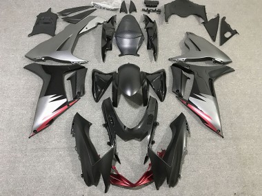 Wholesale 2011-2024 Suzuki GSXR 600 / GSXR 750 Motorcycle Fairings - Grey Silver Glossy Black