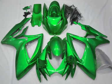 Wholesale 2006-2007 Suzuki GSXR 600 / GSXR 750 Motorcycle Fairings - Glossy Green Plain