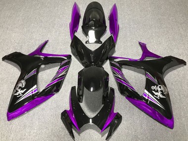 Wholesale 2006-2007 Suzuki GSXR 600 / GSXR 750 Motorcycle Fairing - Purple Glossy Black