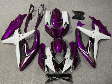 Wholesale 2008-2010 Suzuki GSXR 600 / GSXR 750 Motorcycle Fairing - White Purple Black