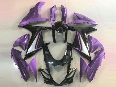 Wholesale 2011-2024 Suzuki GSXR 600 / GSXR 750 Motorcycle Fairings - Purple Glossy Black