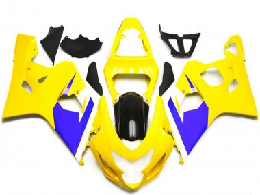 Wholesale 2004-2005 Suzuki GSXR 600 / GSXR 750 Motorcycle Fairings - Yellow Blue White Glossy Black