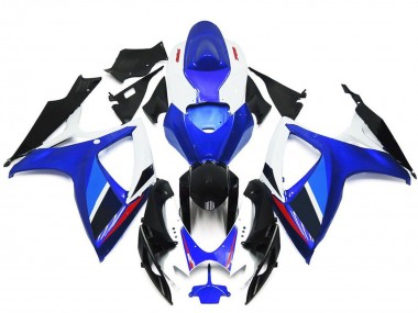 Wholesale 2006-2007 Suzuki GSXR 600 / GSXR 750 Motorcycle Fairings - Blue White Red Glossy Black OEM Style