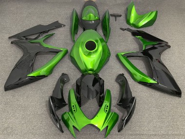 Wholesale 2006-2007 Suzuki GSXR 600 / GSXR 750 Motorcycle Fairings - Green Black