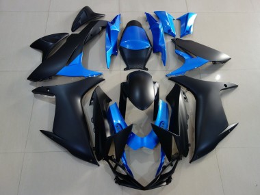 Wholesale 2011-2024 Suzuki GSXR 600 / GSXR 750 Motorcycle Fairings - Blue Matte Black