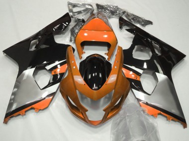 Wholesale 2004-2005 Suzuki GSXR 600 / GSXR 750 Motorcycle Fairings - Orange Silver Black