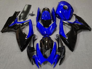 Wholesale 2006-2007 Suzuki GSXR 600 / GSXR 750 Motorcycle Fairings - Blue Glossy Black