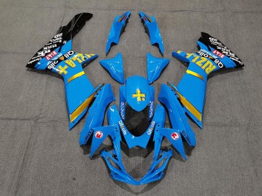 Wholesale 2011-2024 Suzuki GSXR 600 / GSXR 750 Motorcycle Fairings - Blue Yellow Gold Black Rizla