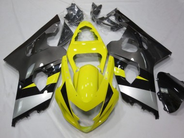 Wholesale 2004-2005 Suzuki GSXR 600 / GSXR 750 Motorcycle Fairings - Yellow Silver Grey Black