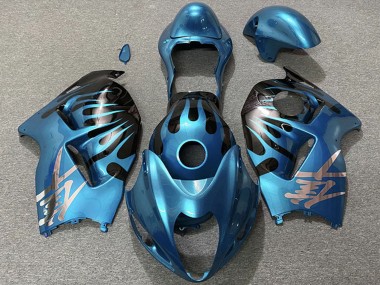 Wholesale 1996-2007 Suzuki GSXR 1300 Motorcycle Fairings - Sky Blue and Black