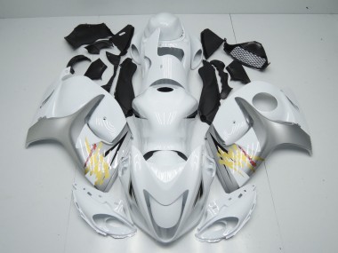 Wholesale 2008-2020 Suzuki GSXR 1300 Motorcycle Fairings - White Silver Yellow