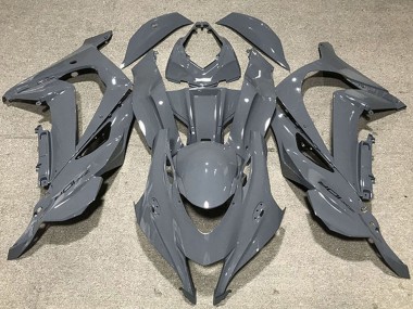 Wholesale 2016-2020 Kawasaki ZX10R Motorcycle Fairings - Nardo Grey Black Logo