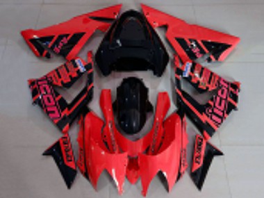 Wholesale 2004-2005 Kawasaki ZX10R Motorcycle Fairings - Red and Black Logo