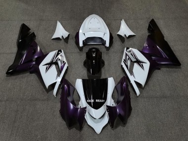 Wholesale 2004-2005 Kawasaki ZX10R Motorcycle Fairings - White Purple and Black