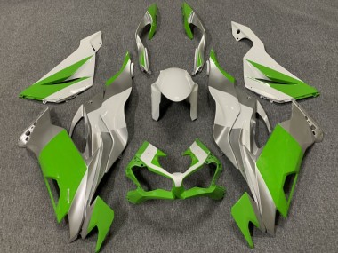 Wholesale 2019-2022 Kawasaki ZX6R Motorcycle Fairings - White Silver Green