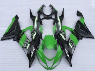 Wholesale 2013-2018 Kawasaki ZX6R Motorcycle Fairings - Green Black White