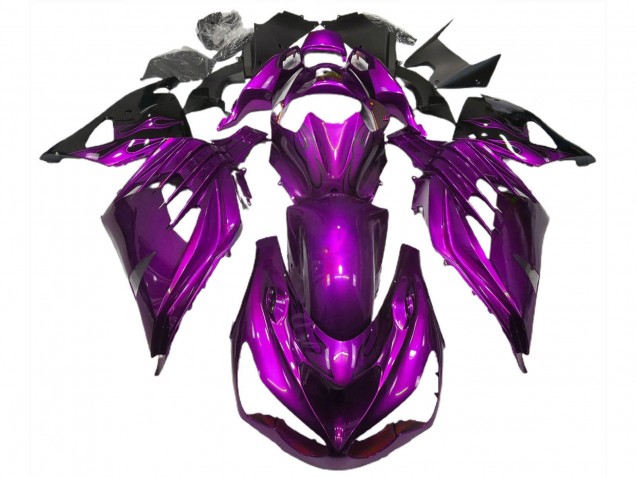 2012-2024 Kawasaki ZX14R Motorcycle Fairings - Purple Black