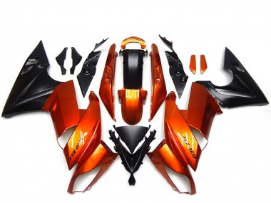 Wholesale 2009-2011 Kawasaki Ninja 650R Motorcycle Fairings - Orange Black