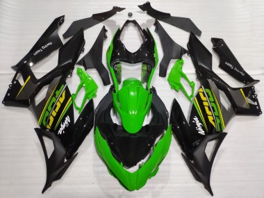 Wholesale 2018-2024 Kawasaki Ninja 400 Motorcycle Fairings - Green Glossy Black Matte Black OEM Style