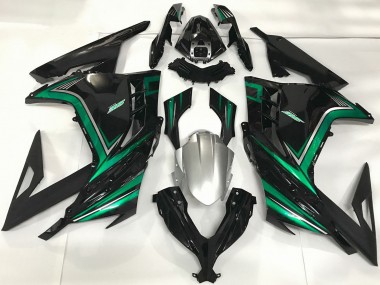 Wholesale 2013-2024 Kawasaki Ninja 300 Motorcycle Fairings - Glossy Black Emerald Green