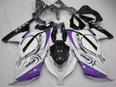 Wholesale 2013-2024 Kawasaki Ninja 300 Motorcycle Fairings - Glossy White Purple Black